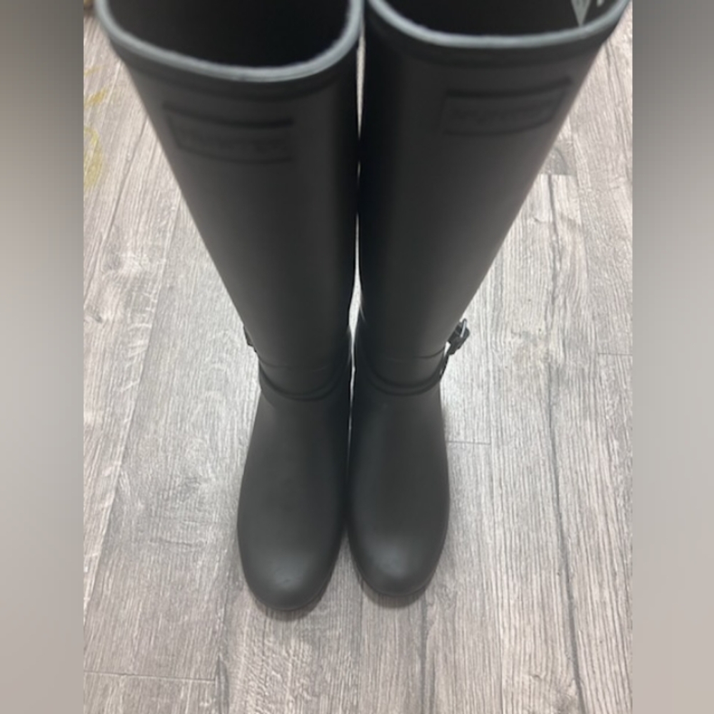 🆕 HUNTER "REFINED TALL WELLINGTON BOOTS - Picture 2 of 13